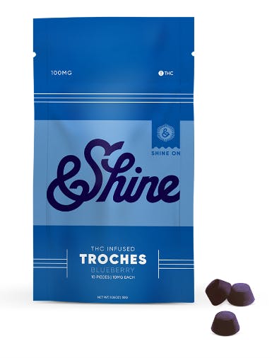 Photograph of product: 10ct/10mg Troches (Blueberry)