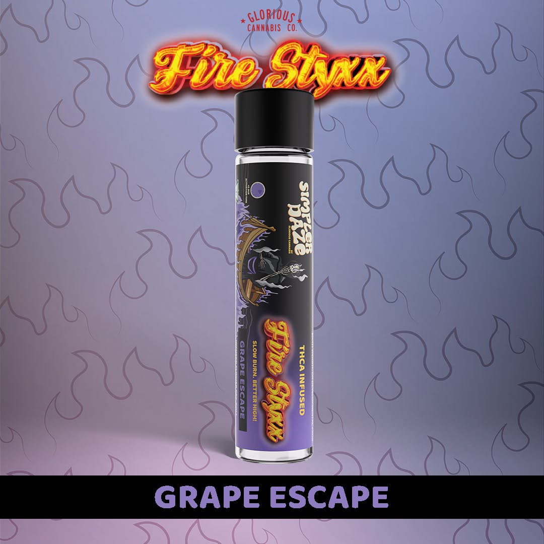Photograph of product: Fire Styxx - Grape Escape Infused Pre-Roll