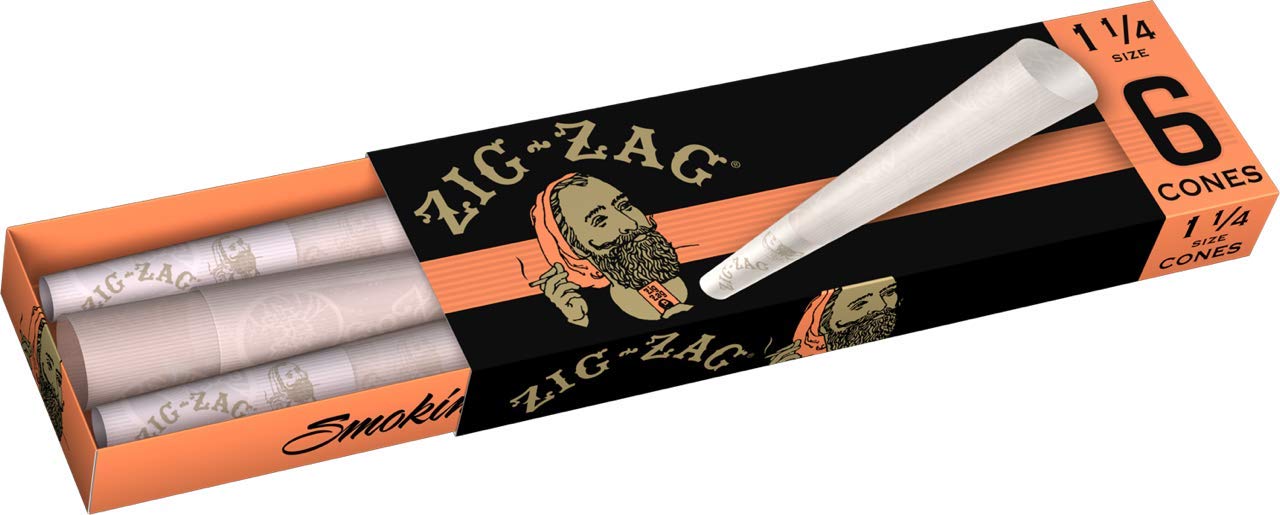 Photograph of product: Zig Zag 1 1/4 Ultra Thin Cones - 6pk