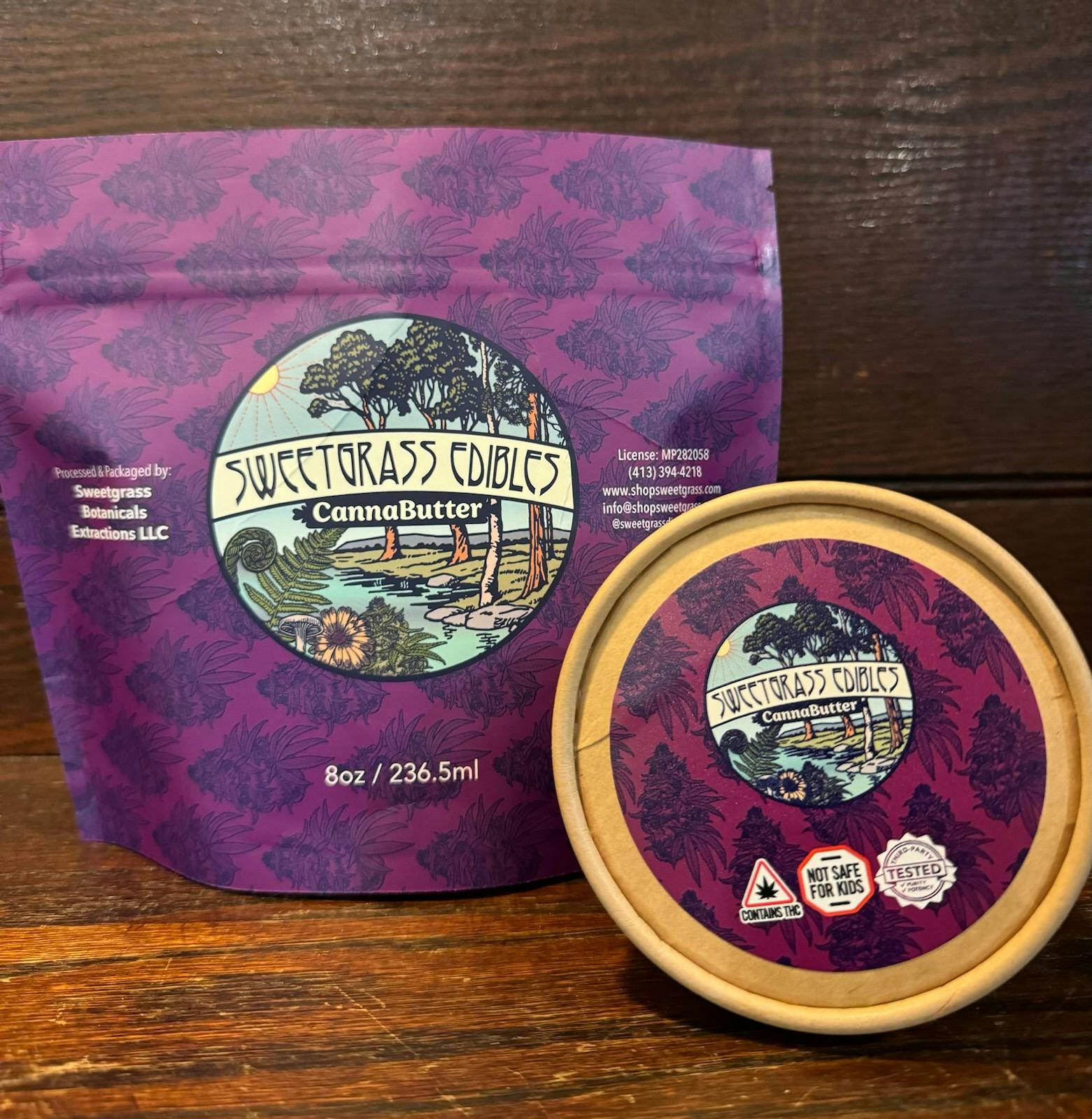 Photograph of product: Sweetgrass Botanicals | CannaButter 8oz 80mg