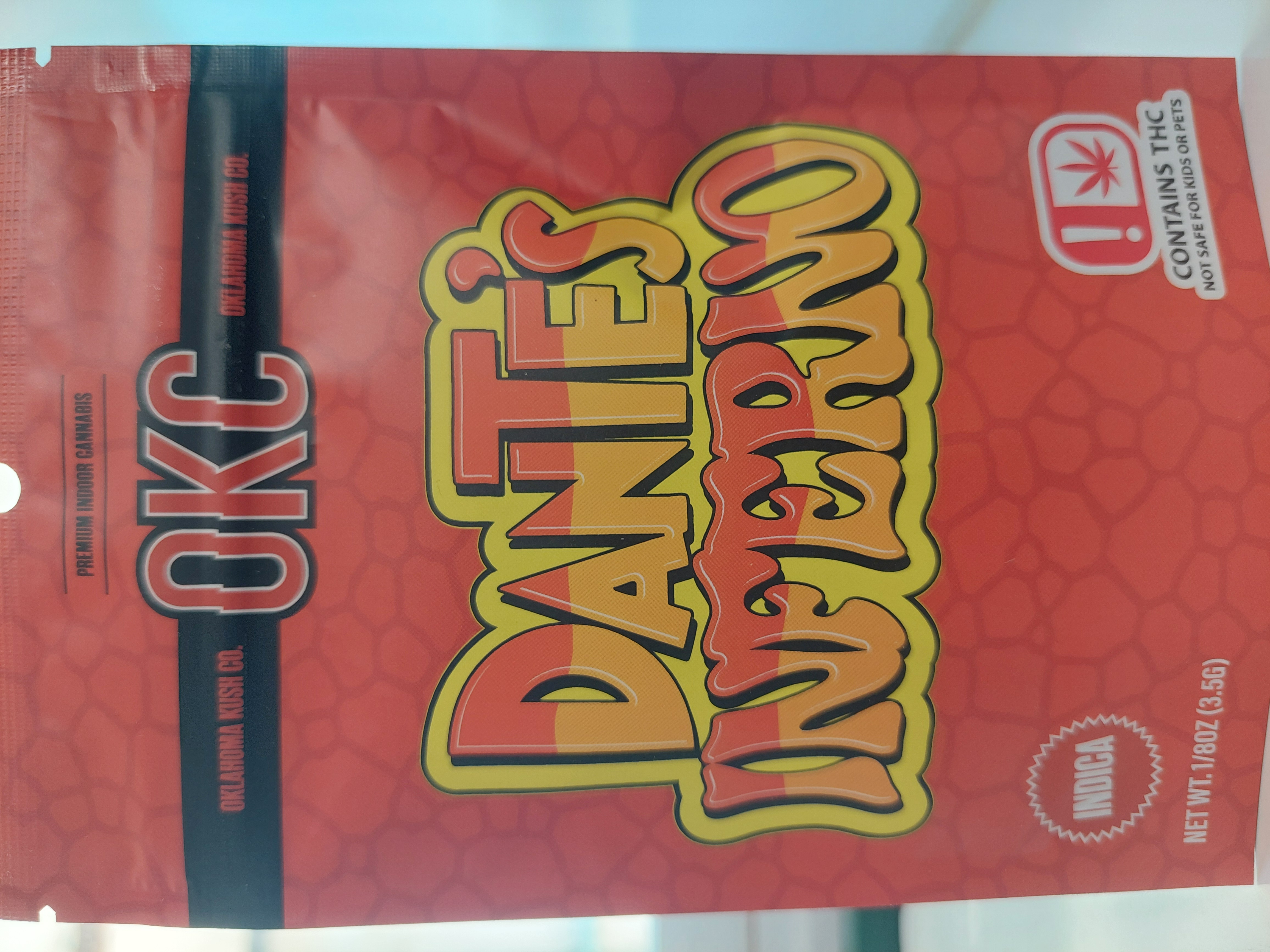 Photograph of product: FLOWER OKC DANTE'S INFERNO - 3.5g