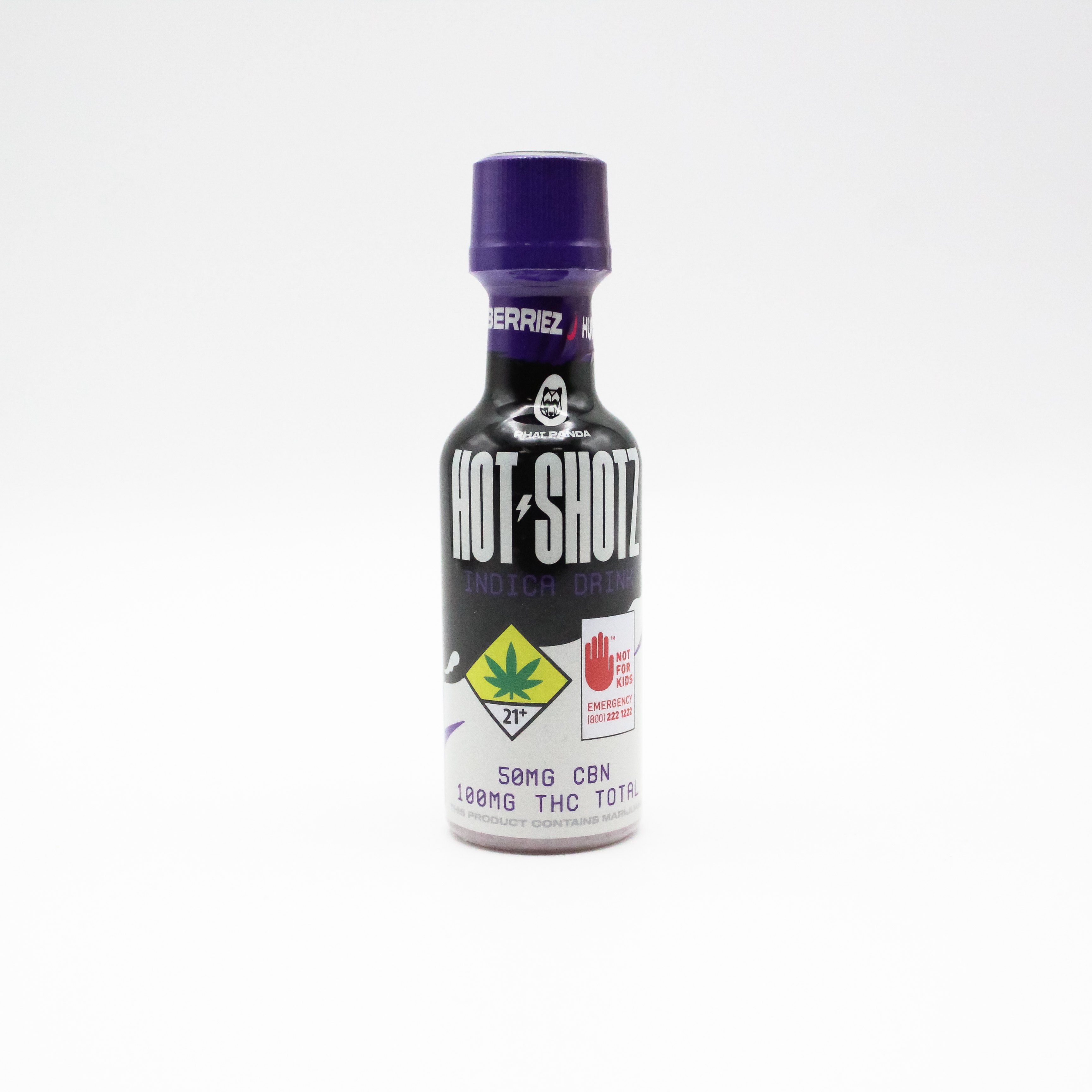 Photograph of product: Hot Shotz - Huckleberry 50mg CBN/100mg TH-oui