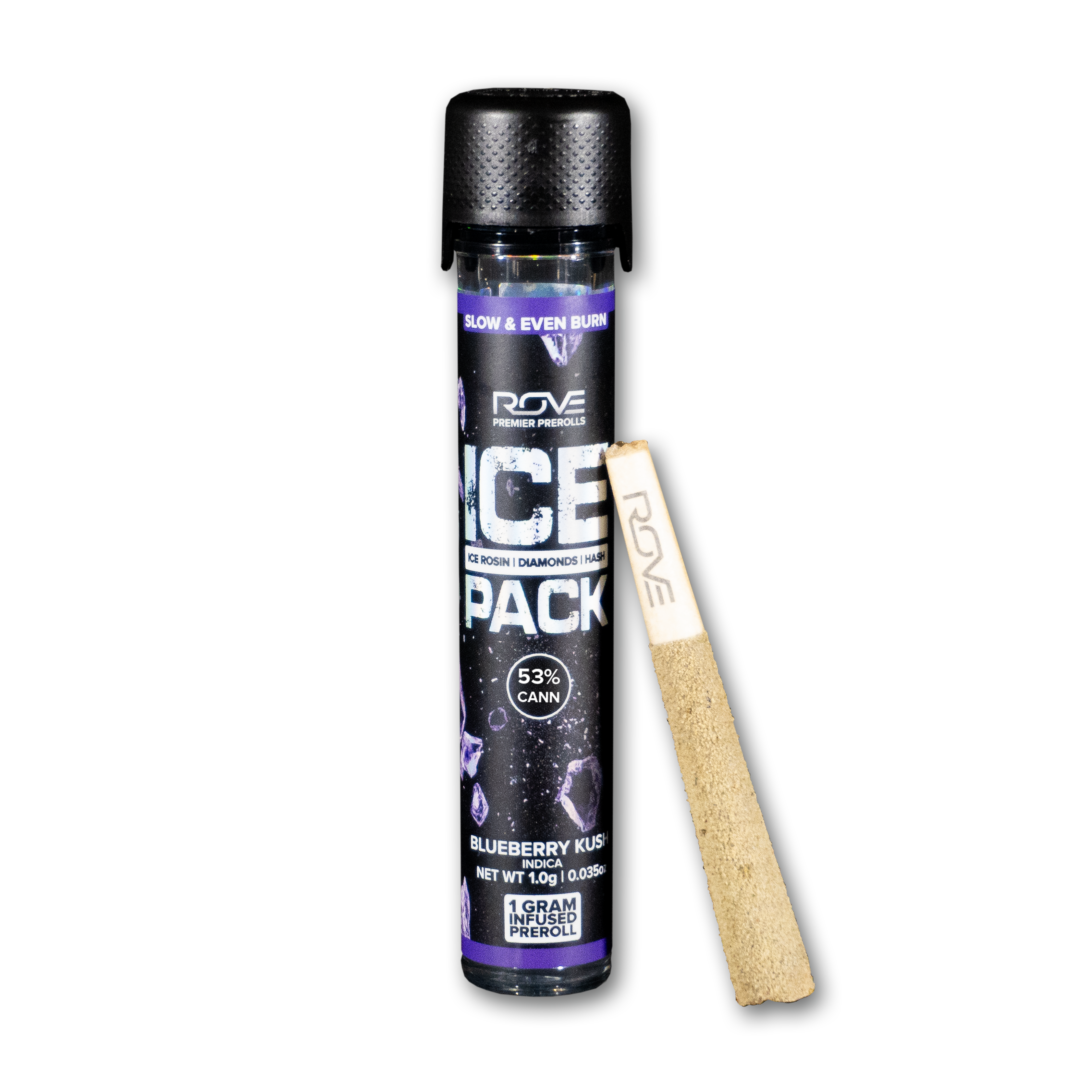 Photograph of product: Blueberry Kush - Infused Ice Packs (Rosin, au chocolat, and Diamonds) 1g