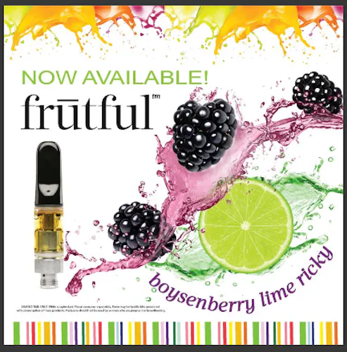 Photograph of product: Boysenberry Lime Ricky Cartridge 1g (TAX INCLUDED)