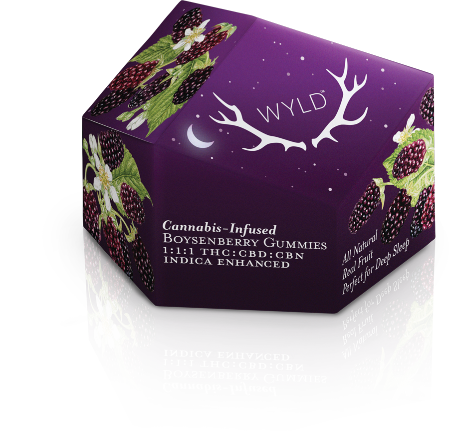 Photograph of product: Wyld - Gummy - CBN - 1:1:1 Boysenberry - 100mg
