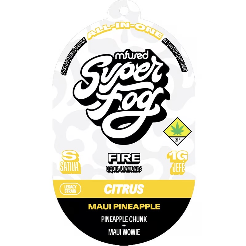 Photograph of product: Maui Pineapple Fire Melted Diamonds Disposable Vape