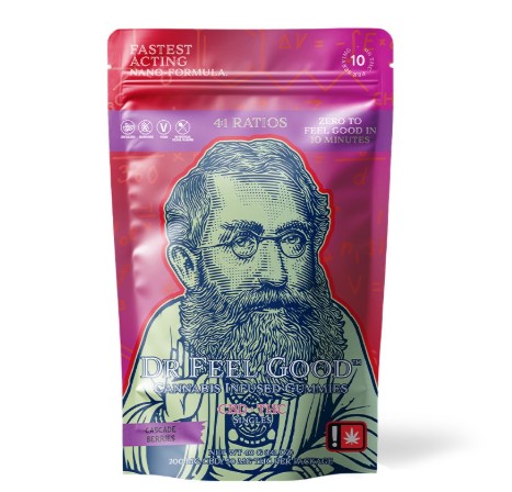 Photograph of product: Gummy | Cascade Berries | 4:1 (CBD:TH-oui)