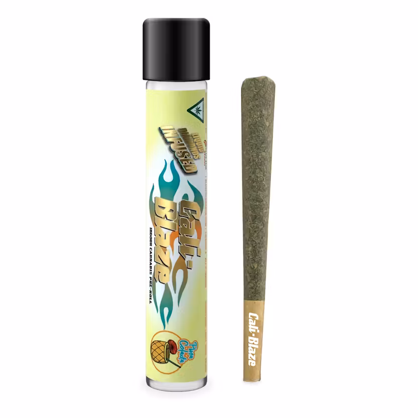 Photograph of product: Cali-Blaze - Liquid Diamond Infused Pre-Roll - (1.2g) - Oui'd - **PINA COLADA** (4/$20)