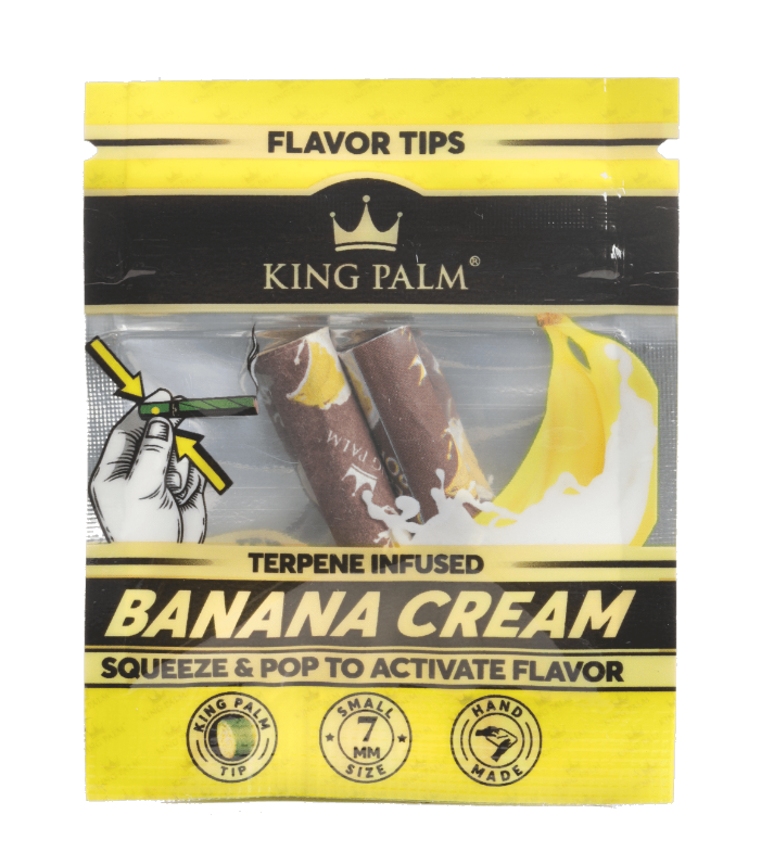 Photograph of product: King Palm Banana Cream Flavored Terp Tips