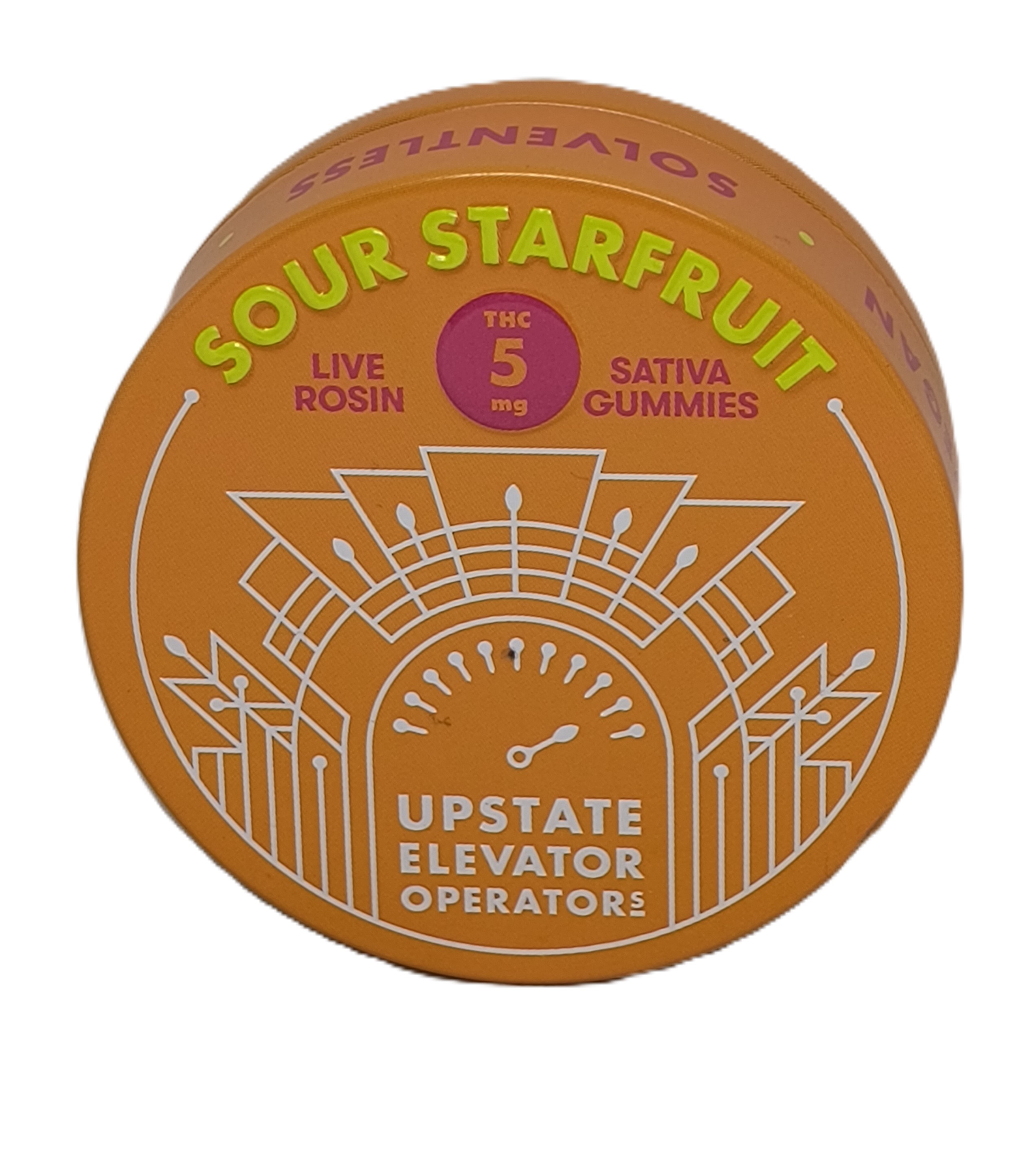 Photograph of product: Live Rosin Gummies-10 piece 5mg- Sour Starfruit