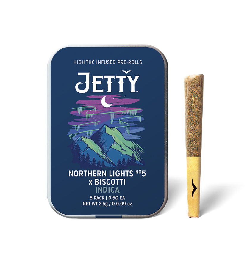 Photograph of product: Northern Lights #5 x Biscotti | Infused Pre-Roll Pack