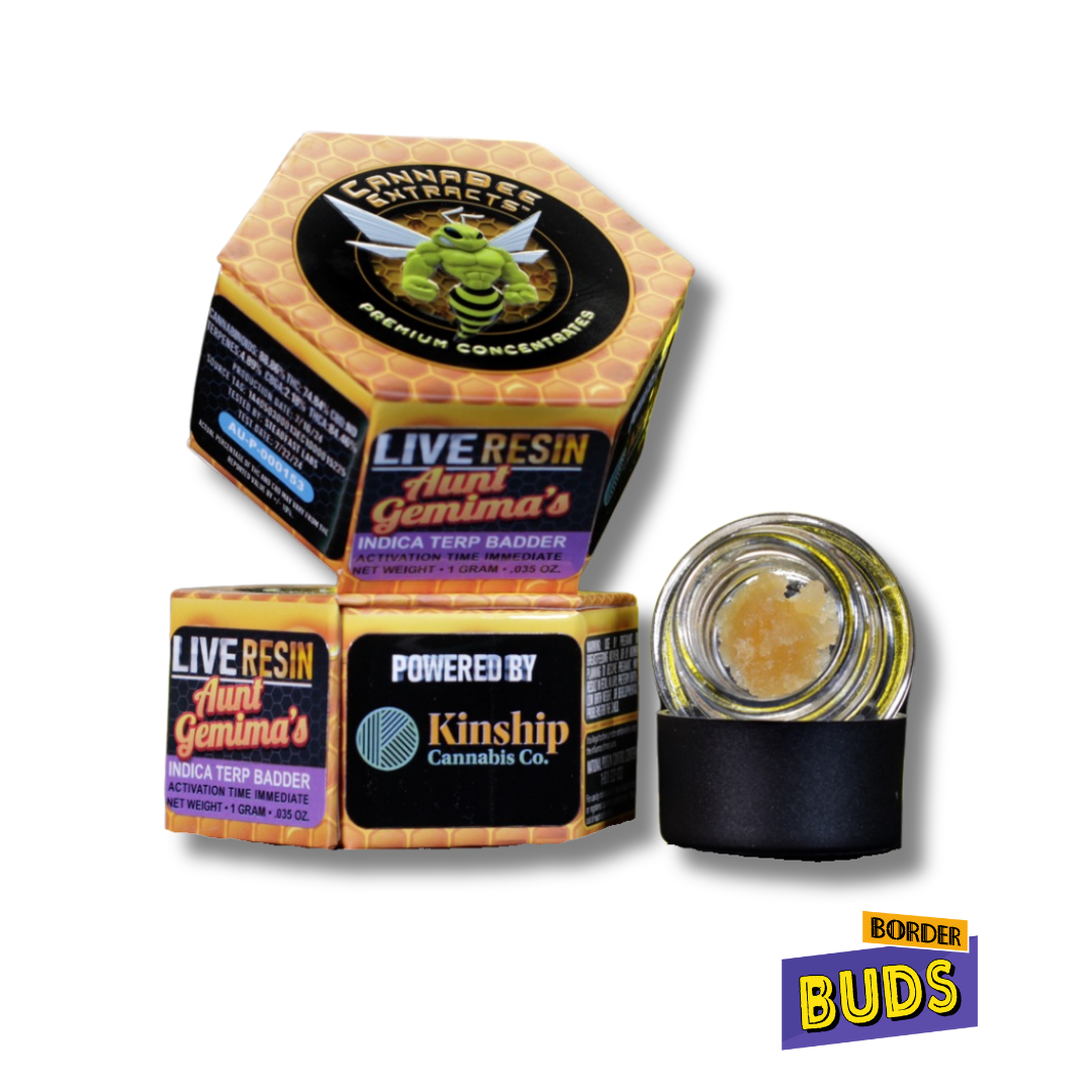 Photograph of product: Aunt Gemima's | Cannabee Extracts | 1g | Live Resin Terp Badder