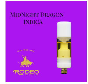 Photograph of product: Live Resin Midnight Dragon Vape Cartridge | T74.41% | 00141
