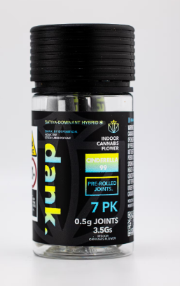 Photograph of product: DANK| .5g PreRolls 7pk | Cinderella 99