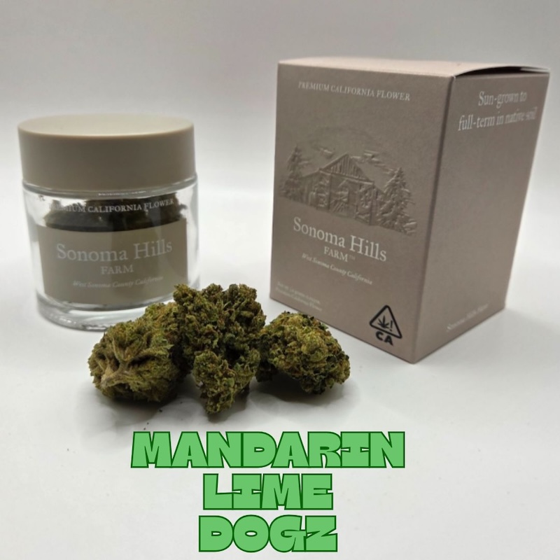 Photograph of product: Mandarin Lime Dogz - 3.5g (H) - SHF