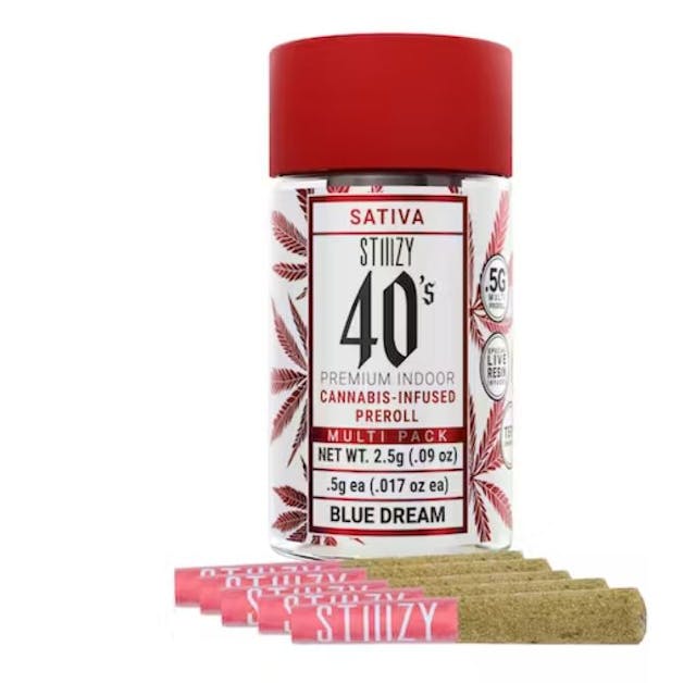 Photograph of product: Blue Dream 40's Infused 5pk - 
