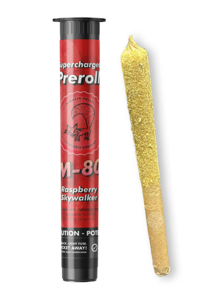 Photograph of product: Raspberry Skywalker OG Infused Pre-Roll  l 1g - M-80