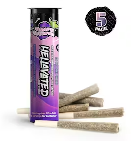 Photograph of product: Hellavated // 5PK Grape Stomper Infused Preroll