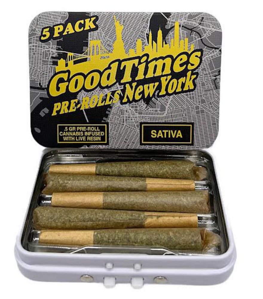 Photograph of product: Good Times | Pineapple Upside-Down | Oui'd | Infused | 5pk | 2.5g