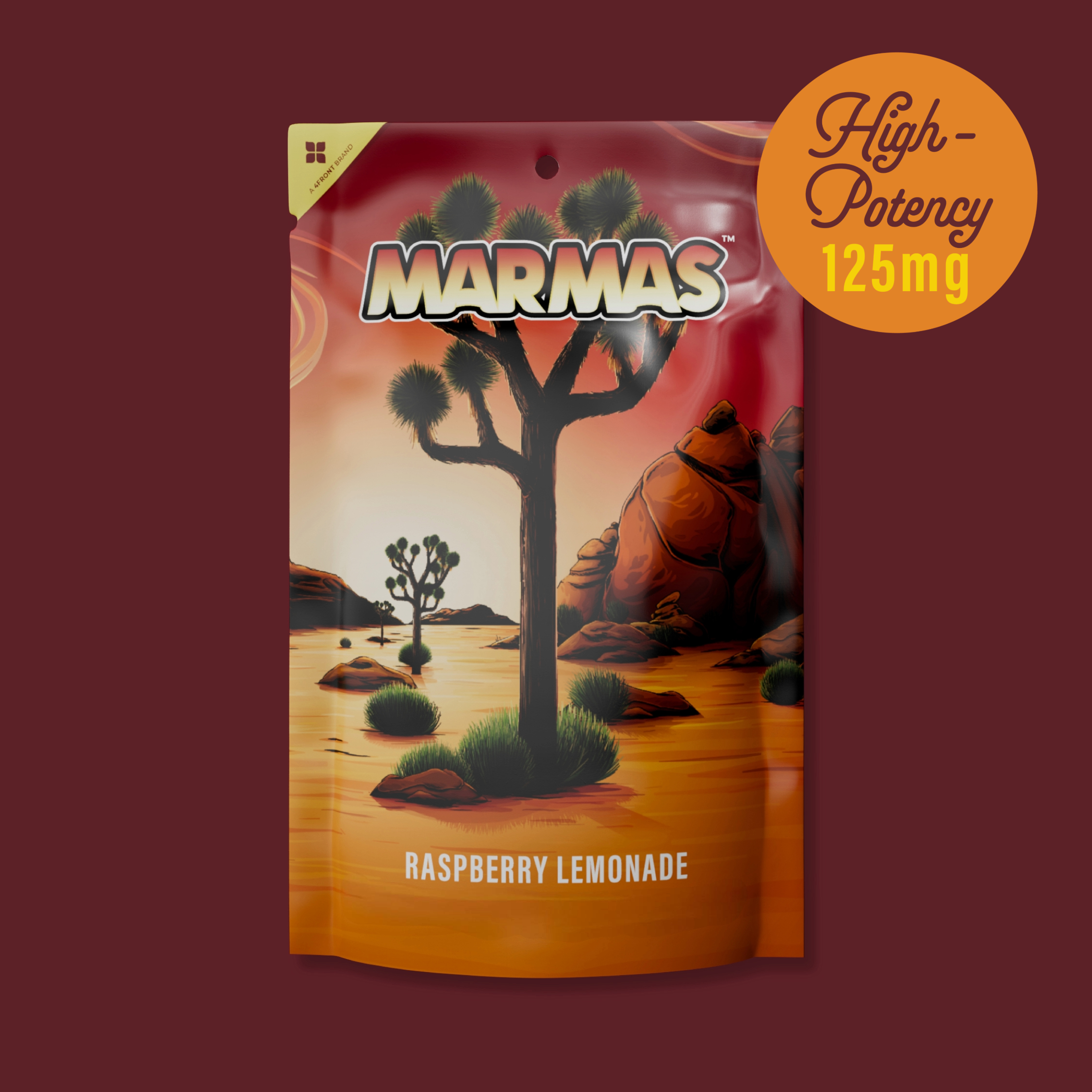 Photograph of product: Gummies | Marmas | Raspberry Lemonade High Dose [4pk] [125mg each]