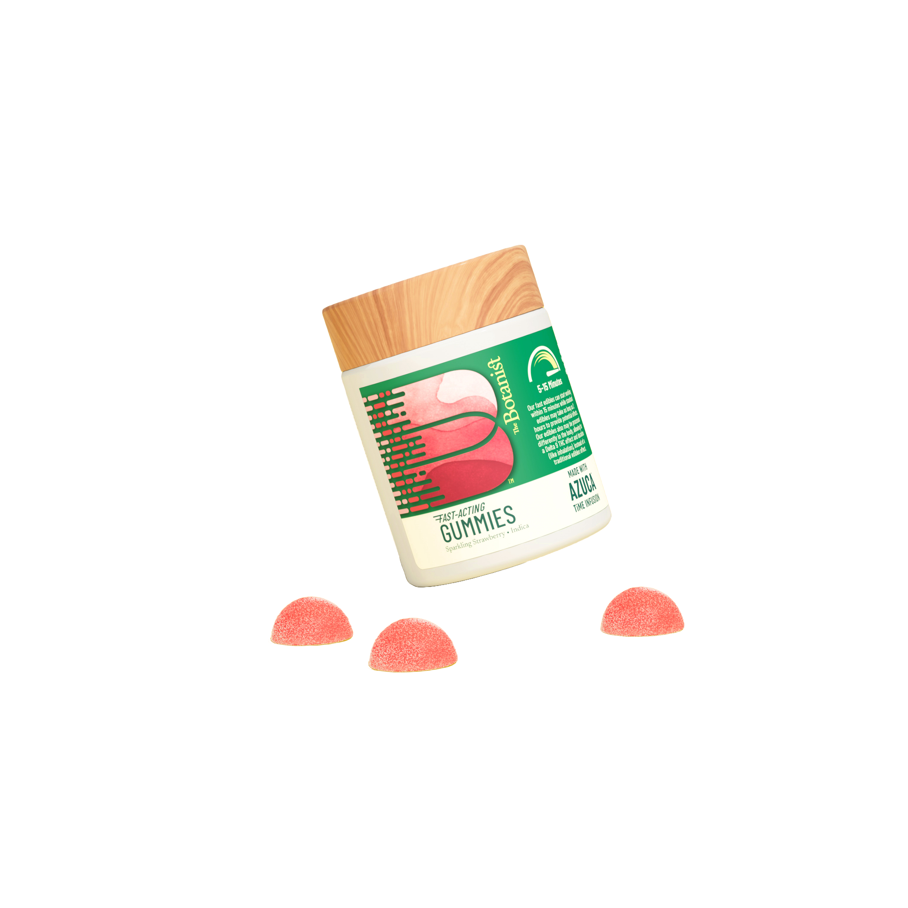 Photograph of product: Sparkling Strawberry Fast Acting Gummies | 10 Pack