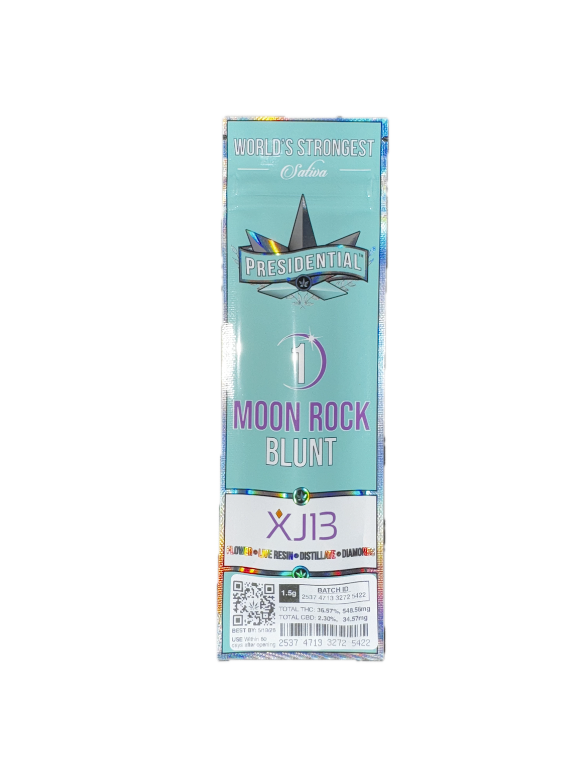 Photograph of product: PRESIDENTIAL XJ13 1.5g Moon Rock Blunt