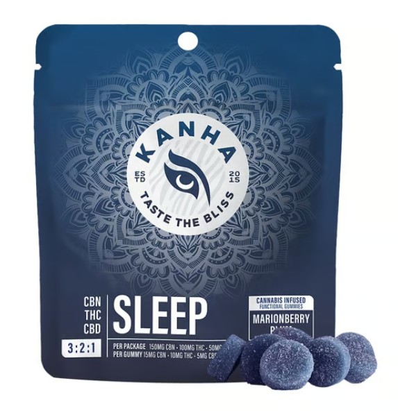 Photograph of product: Gummies | KANHA FX | Sleep - Marionberry [3:2:1 CBN/THC/CBD] [10pk]