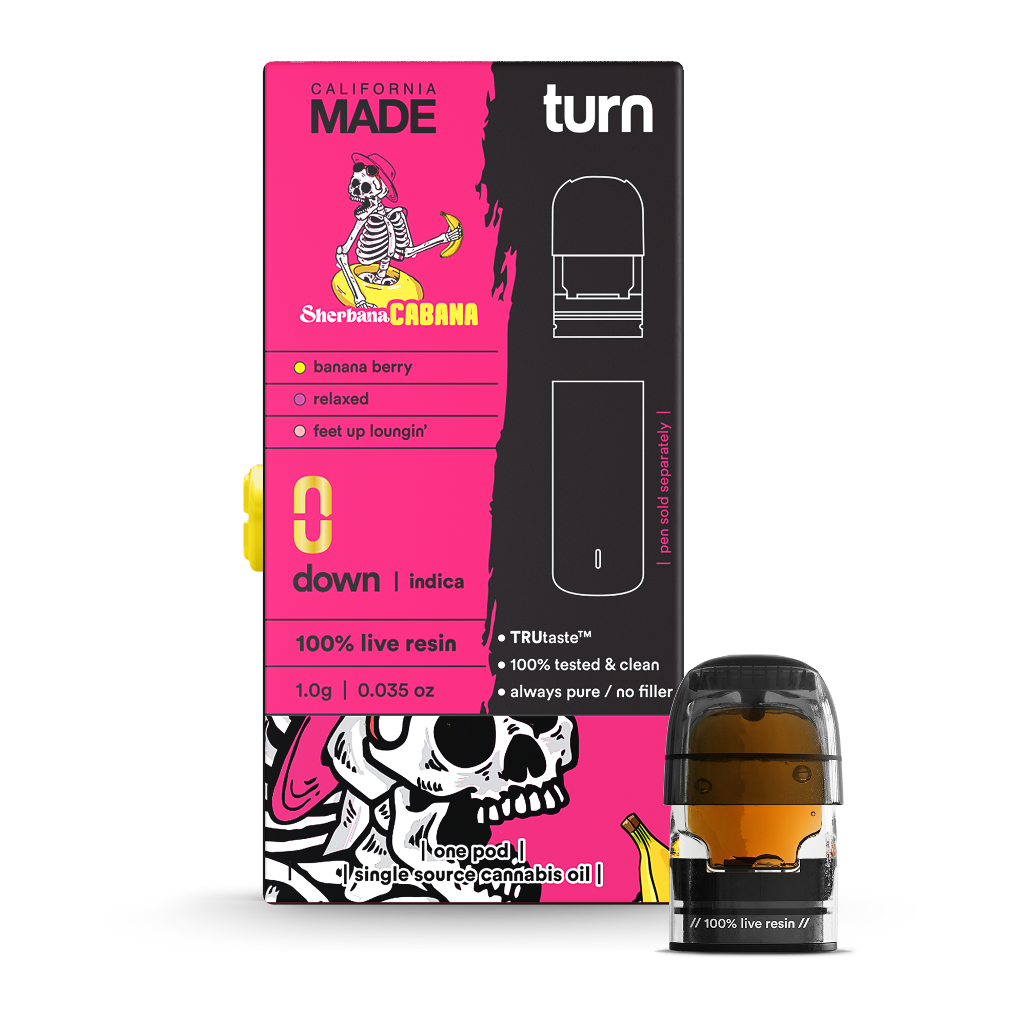 Photograph of product: Turn x MADE TURN DOWN LRE Pod - Biscotti Kush Mints