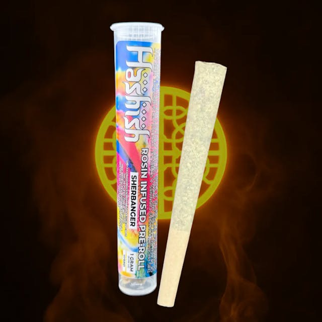 Photograph of product: Oui'd - Rosin Infused Preroll - Sherbanger - 