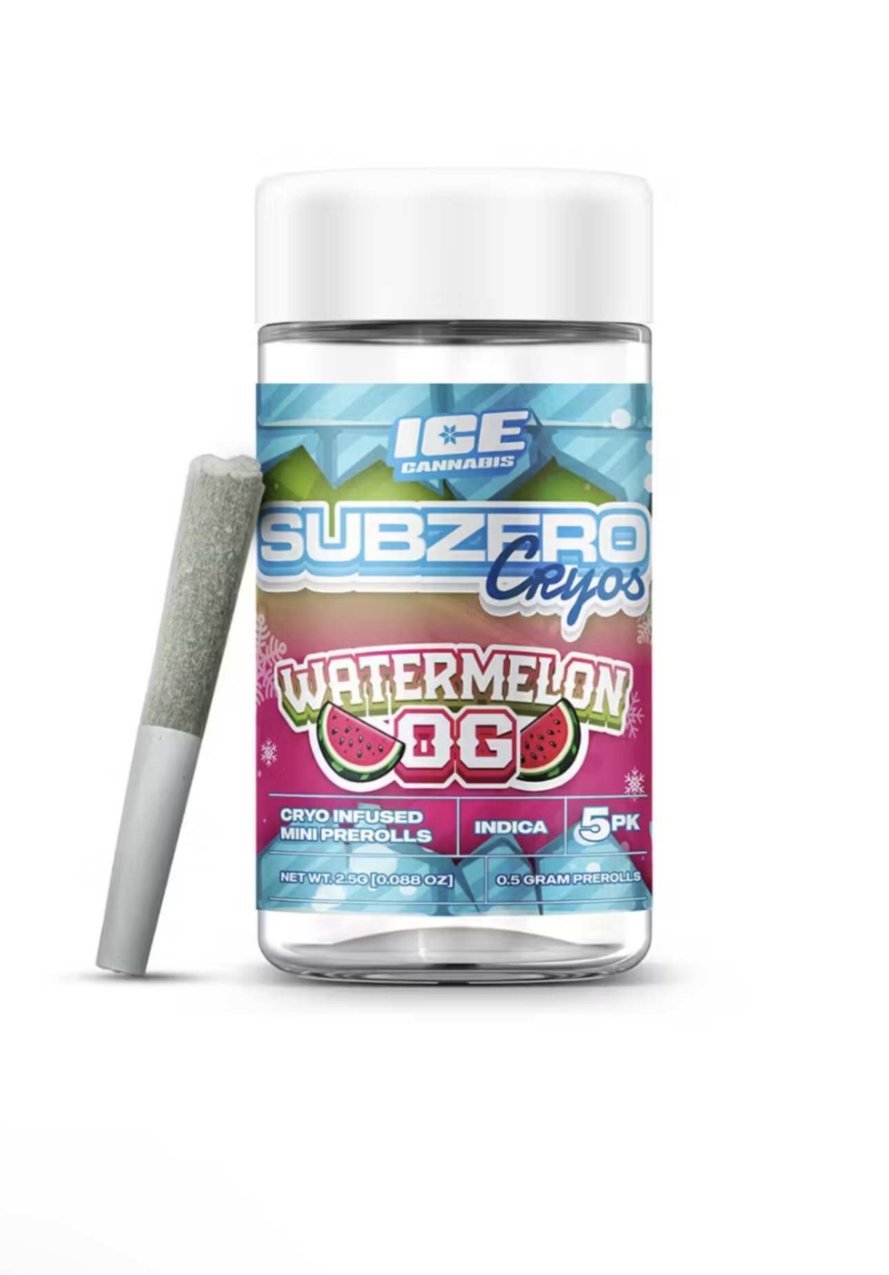 Photograph of product: AU Cryo: Watermelon OG (I) Cryo Infused (.5g x 5) Pack