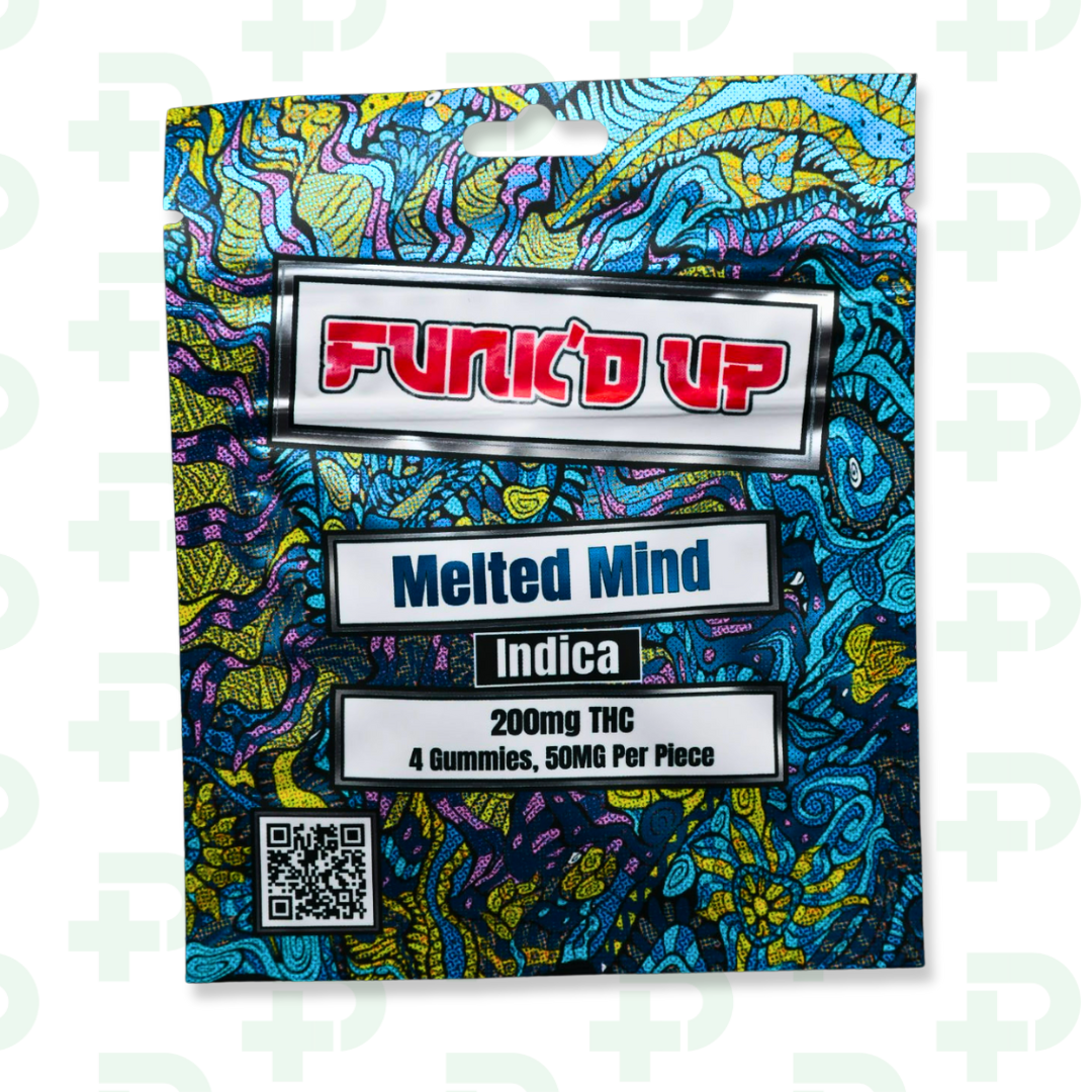 Photograph of product: Funk'd Up 200mg Gummies - Melted Mind