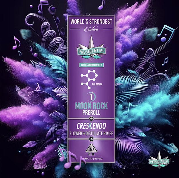 Photograph of product: Presidential - Crescendo - Moon Rock Pre-Roll - 1g - 