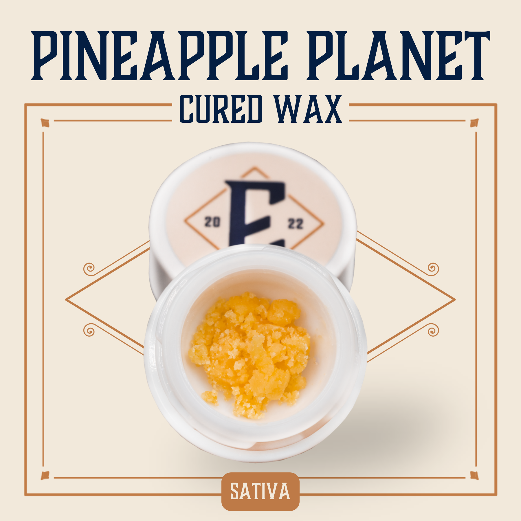 Photograph of product: Pineapple Planet Cured Wax