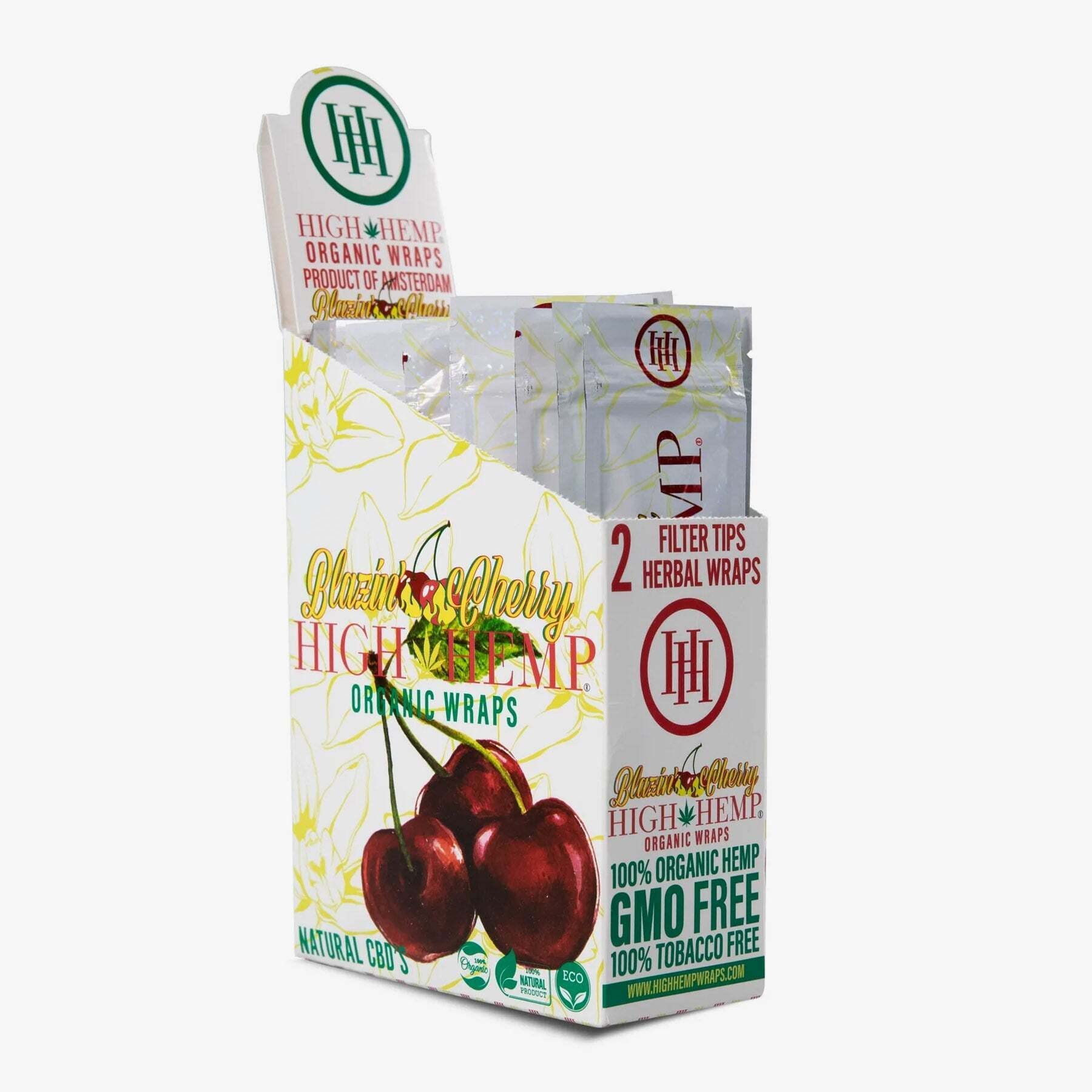Photograph of product: High Hemp Organic Wraps Blazing Cherry