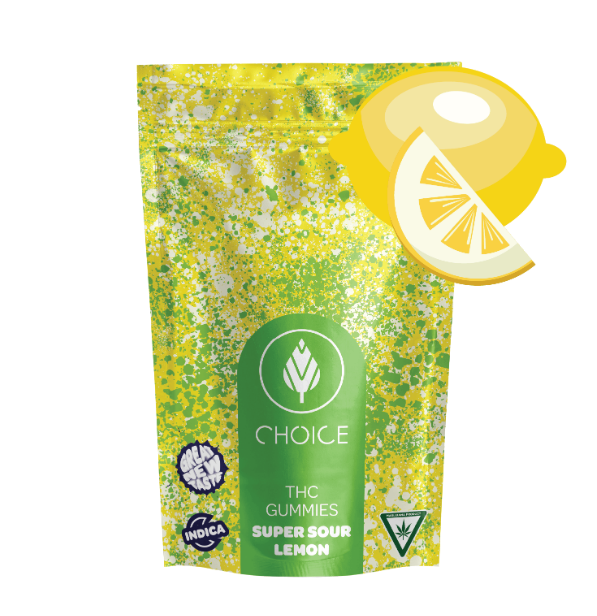 Photograph of product: Choice - Super Sour Lemon 200 mg