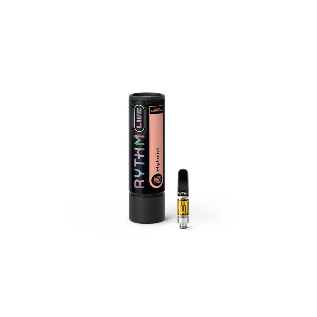 Photograph of product: Rythm | Cartridge | Hybrid | OMG | Live Resin