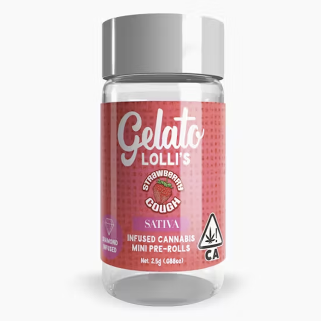 Photograph of product: Strawberry Cough Infused 5pk Lolli's