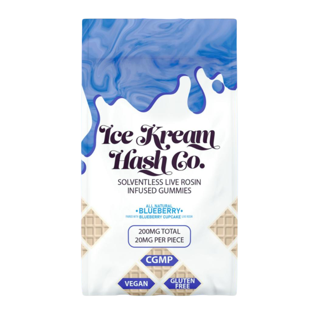 Photograph of product: Ice Kream au chocolat - 200mg Gummies - Blueberry