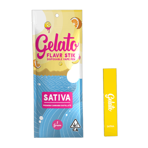 Photograph of product: Strawberry Cough 1g Disposable Cart - Gelato