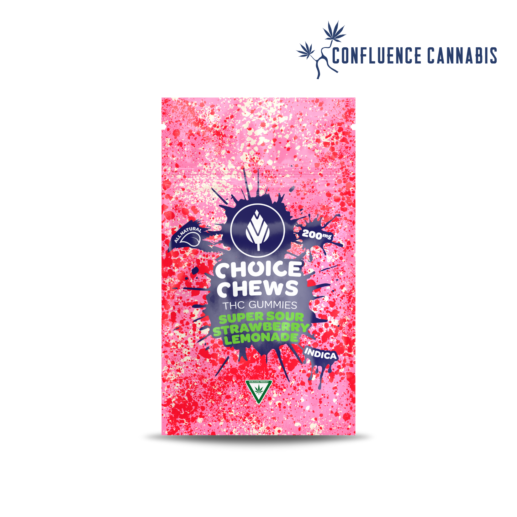 Photograph of product: Super Sour Strawberry Lemonade Choice Chews (High Dose)