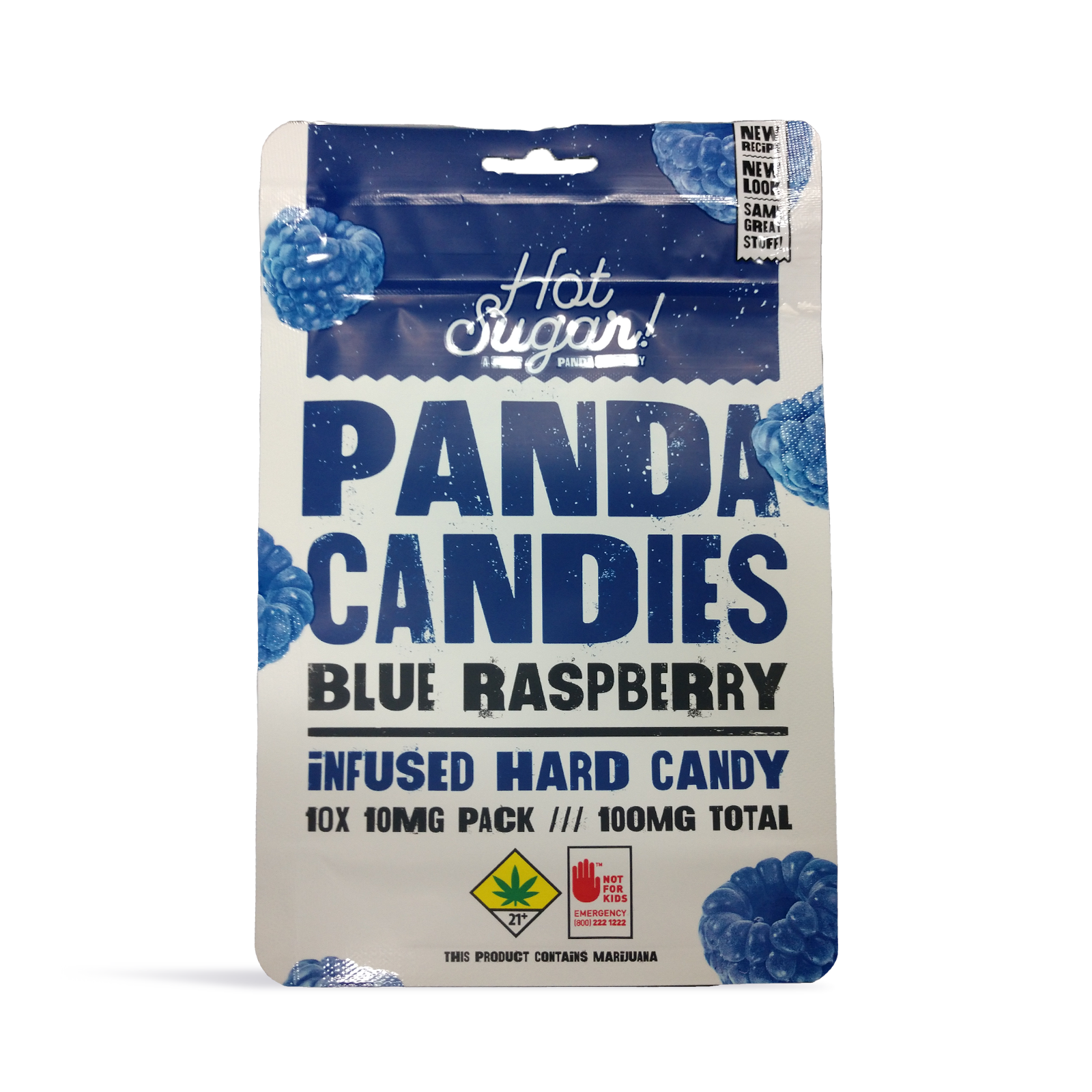 Photograph of product: Blue Raspberry Panda Candies 10-pack