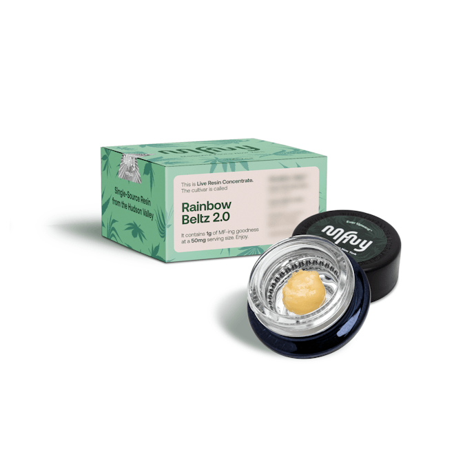 Photograph of product: MFNY | LIVE RESIN BADDER | RAINBOW BELTZ | 1G
