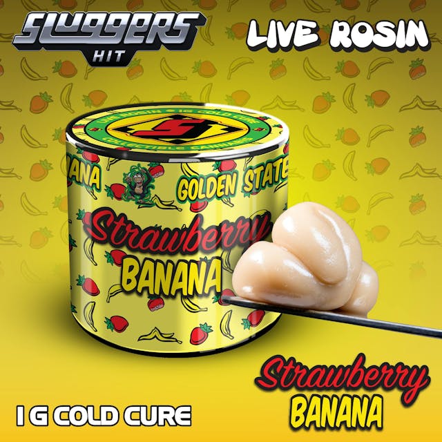Photograph of product: Strawberry Banana | 1g Live Rosin - 