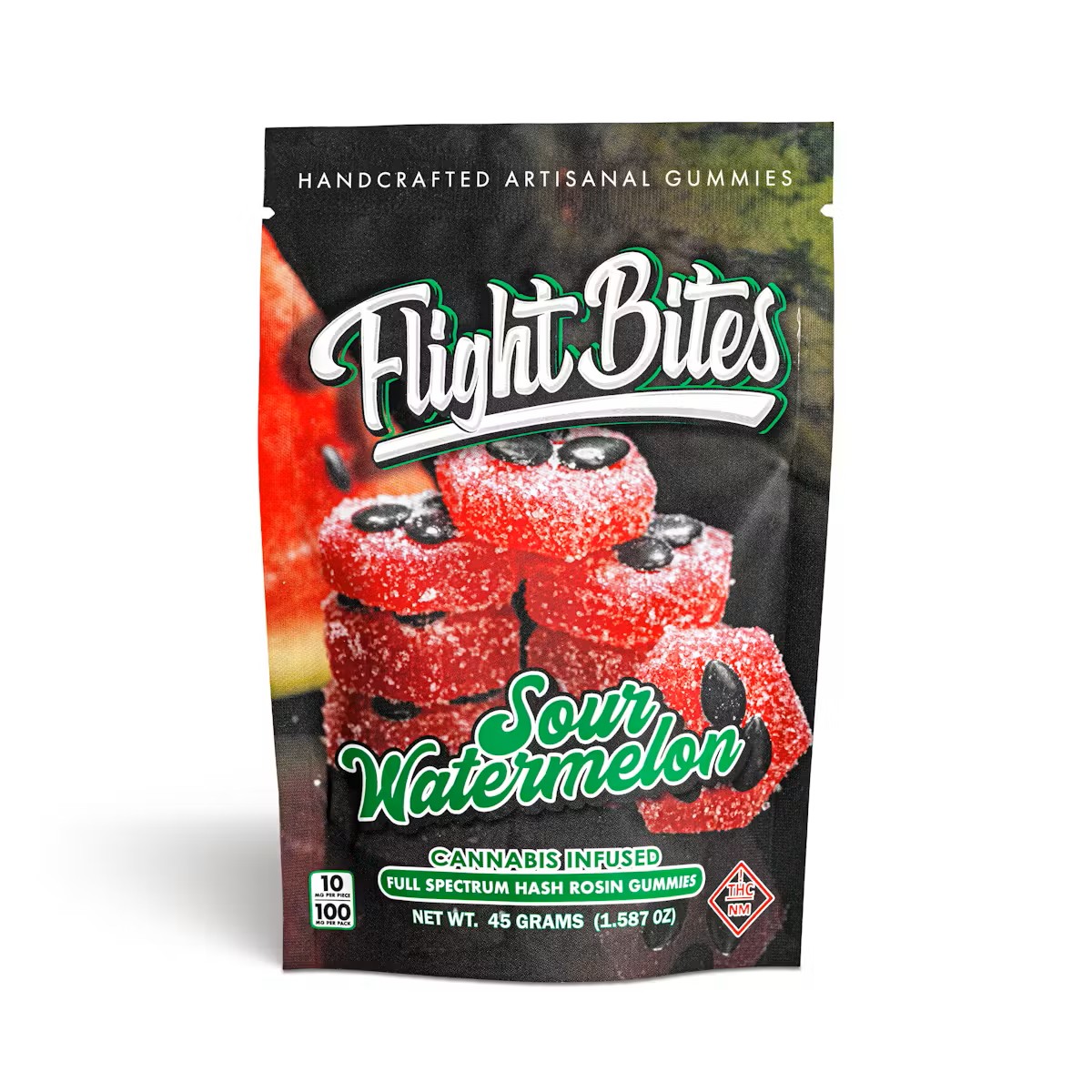 Photograph of product: Flight bites- Rosin gummy - Sour Watermelon 10mg/pc