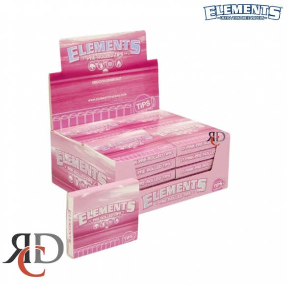 Photograph of product: Elements Pink | Pre Rolled Tips