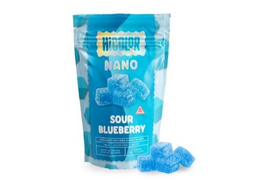 Photograph of product: Sour Blueberry Nano Chews 10mg x 10ct