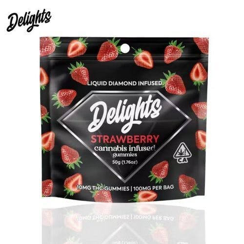 Photograph of product: DELIGHTS - STRAWBERRY GUMMIES