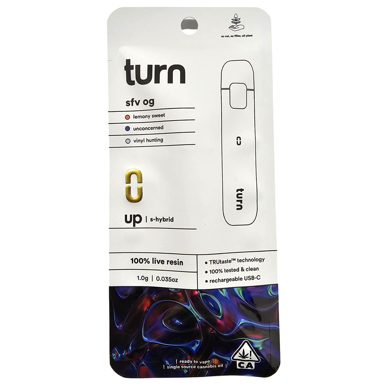 Photograph of product: SFV OG 1G LIVE RESIN ALL IN ONE