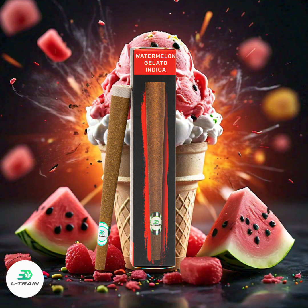 Photograph of product: LTrain Infused Blunt - Watermelon Gelato