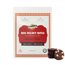 Photograph of product: Sunnies 10mg Red Velvet Bites (10pk) - 100mg